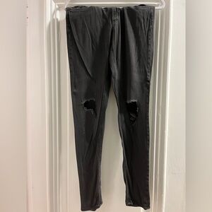 Rag & Bone Charcoal Distressed Denim